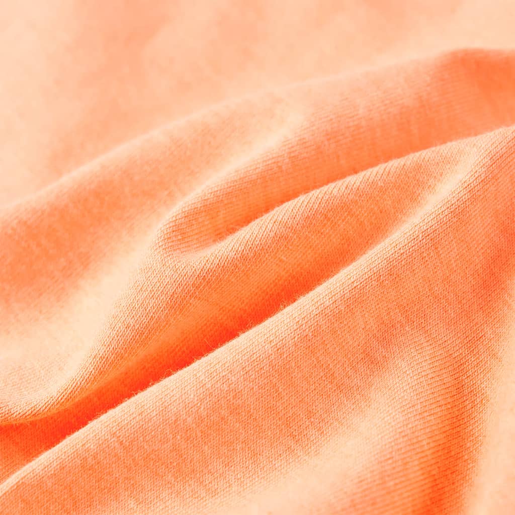 Kinder-Kurzarmshirt Neonorange 92