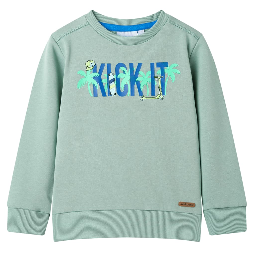 Kinder-Sweatshirt Hellblau Melange 92