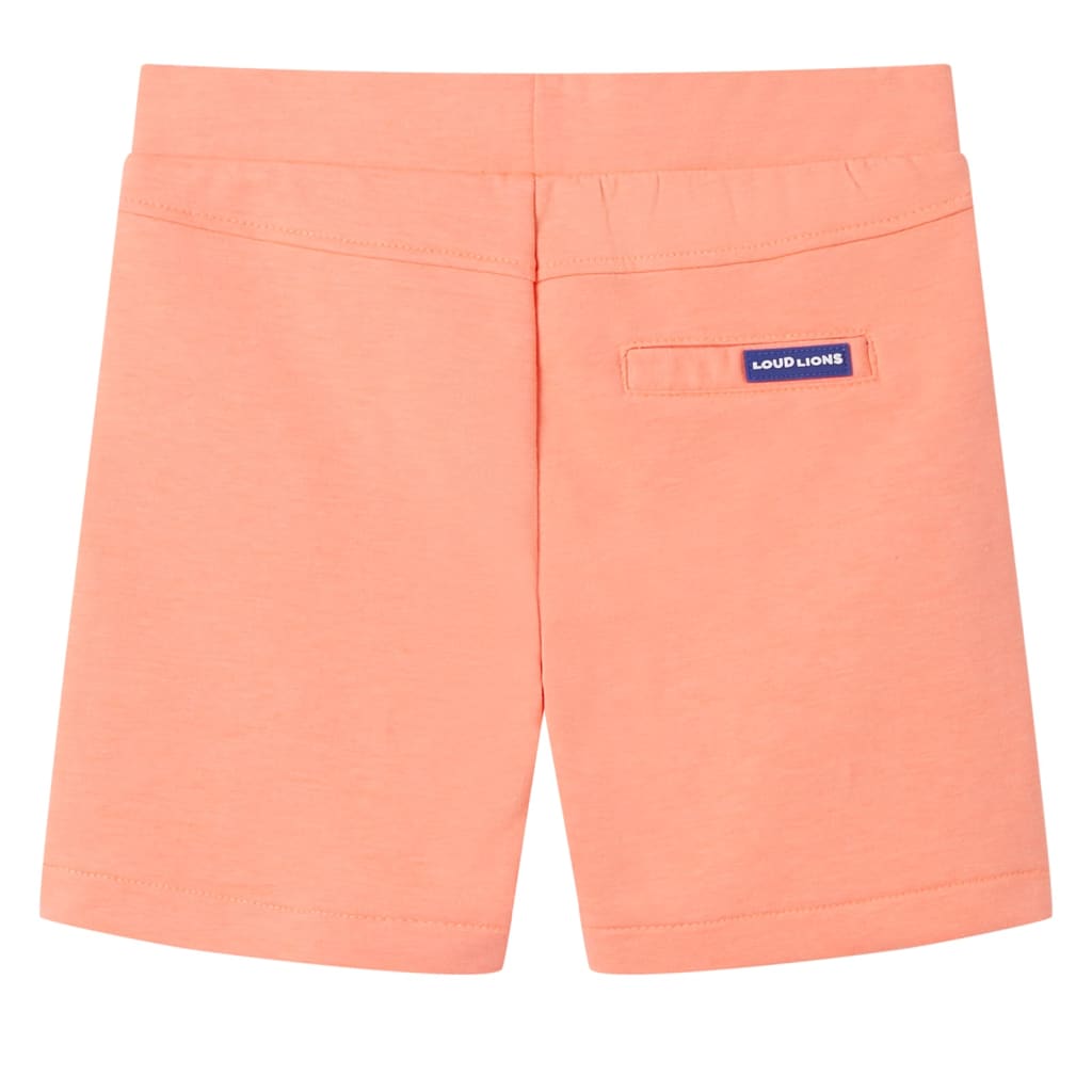 Kindershorts mit Kordelzug Neonorange 92