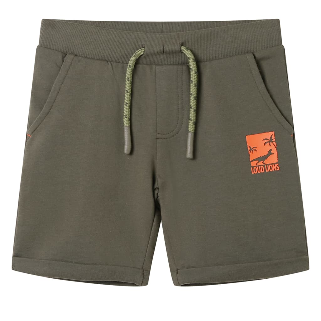 Kindershorts mit Kordelzug Blau Melange 92