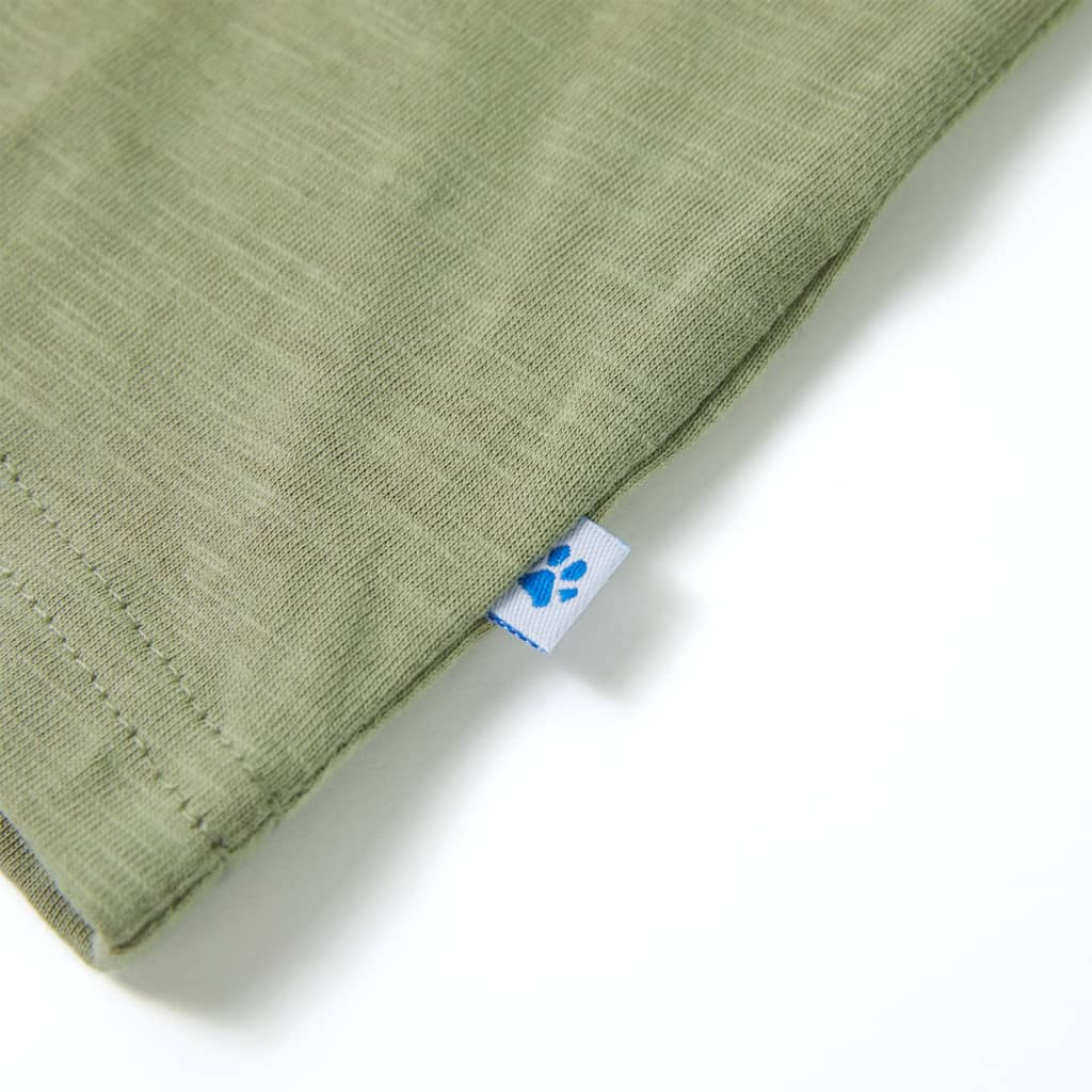 Kinder-Kurzarmshirt Helles Khaki 92