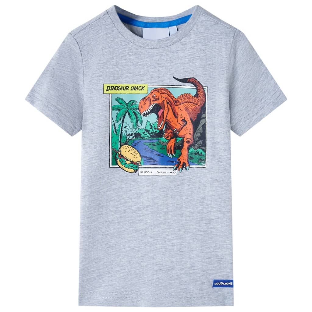 Kinder-T-Shirt Dunkelblau Melange 92