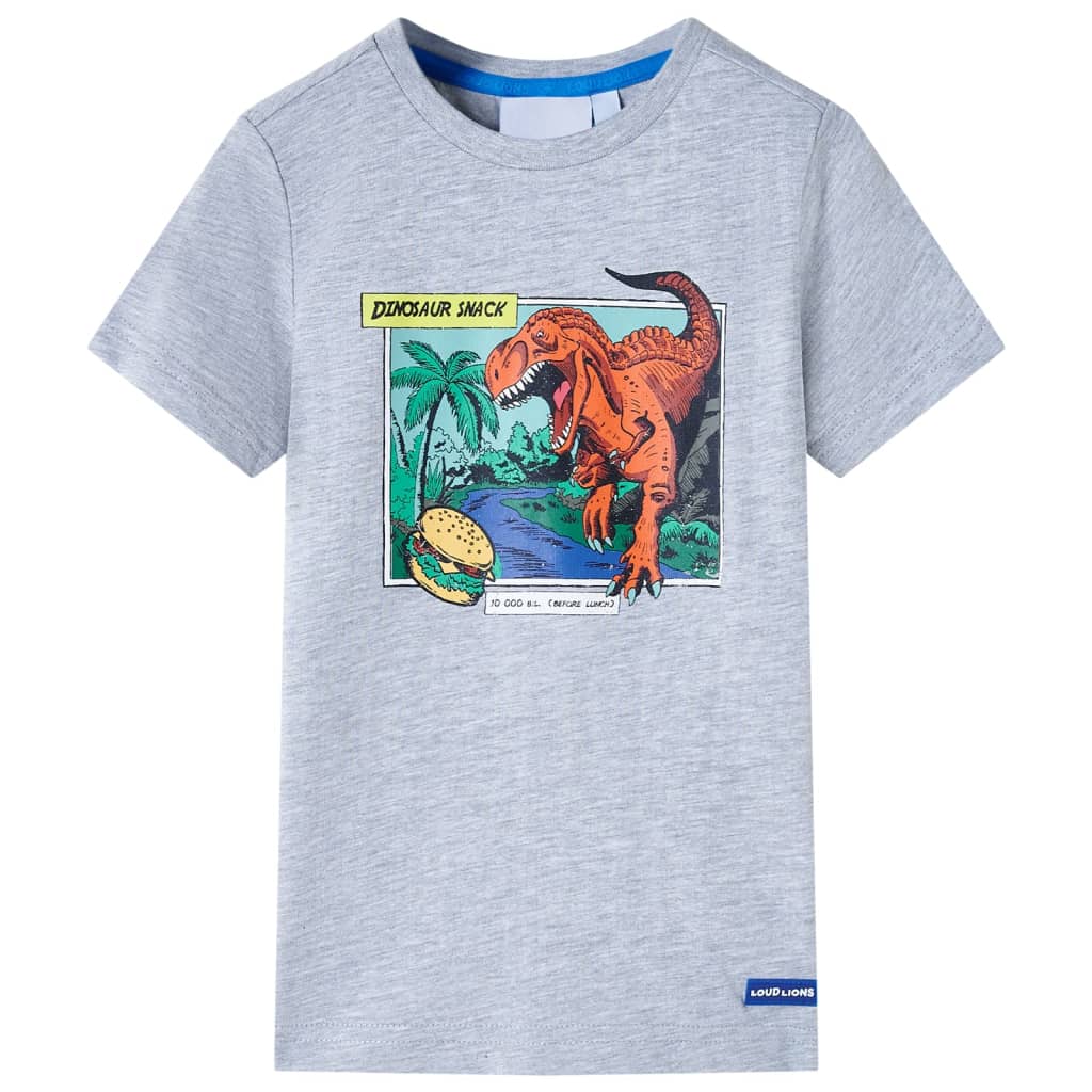 Kinder-T-Shirt Dunkelblau Melange 92