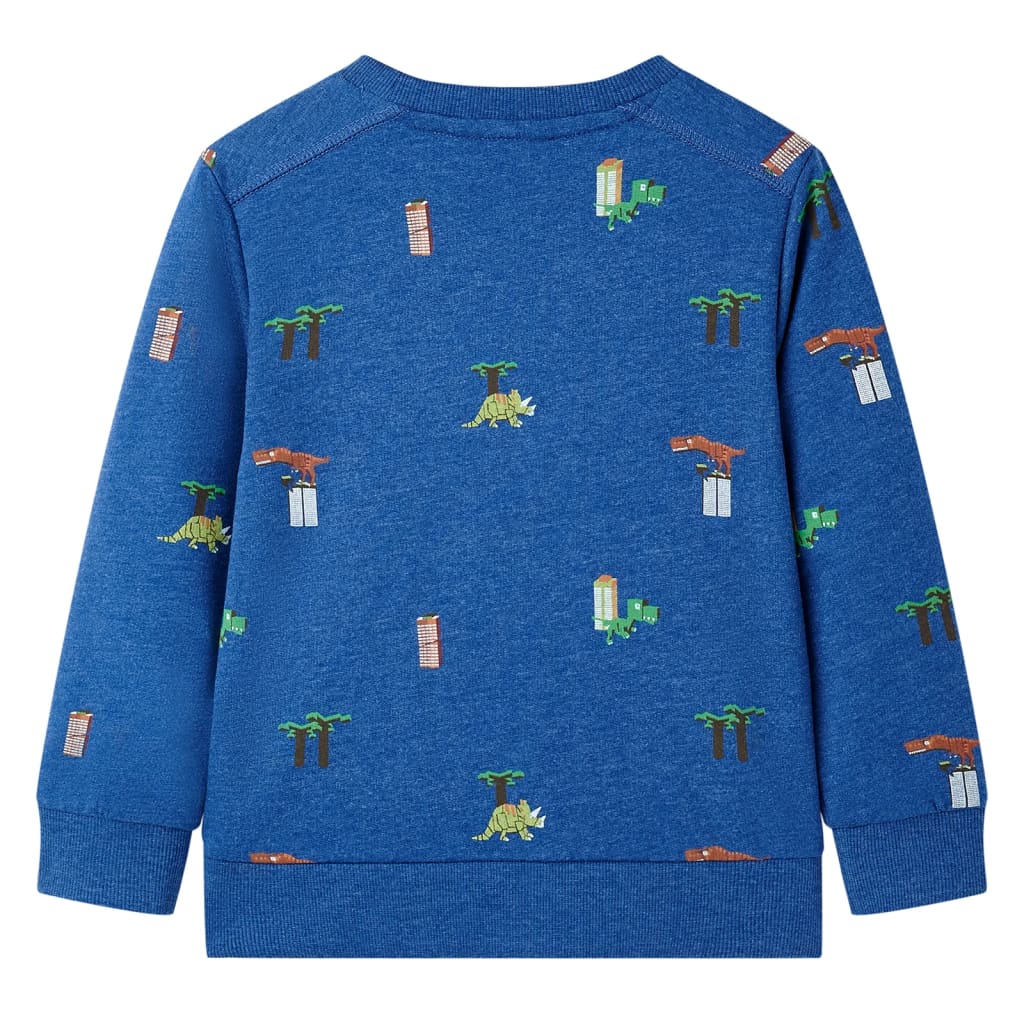 Kinder-Sweatshirt Dunkelblau Melange 92
