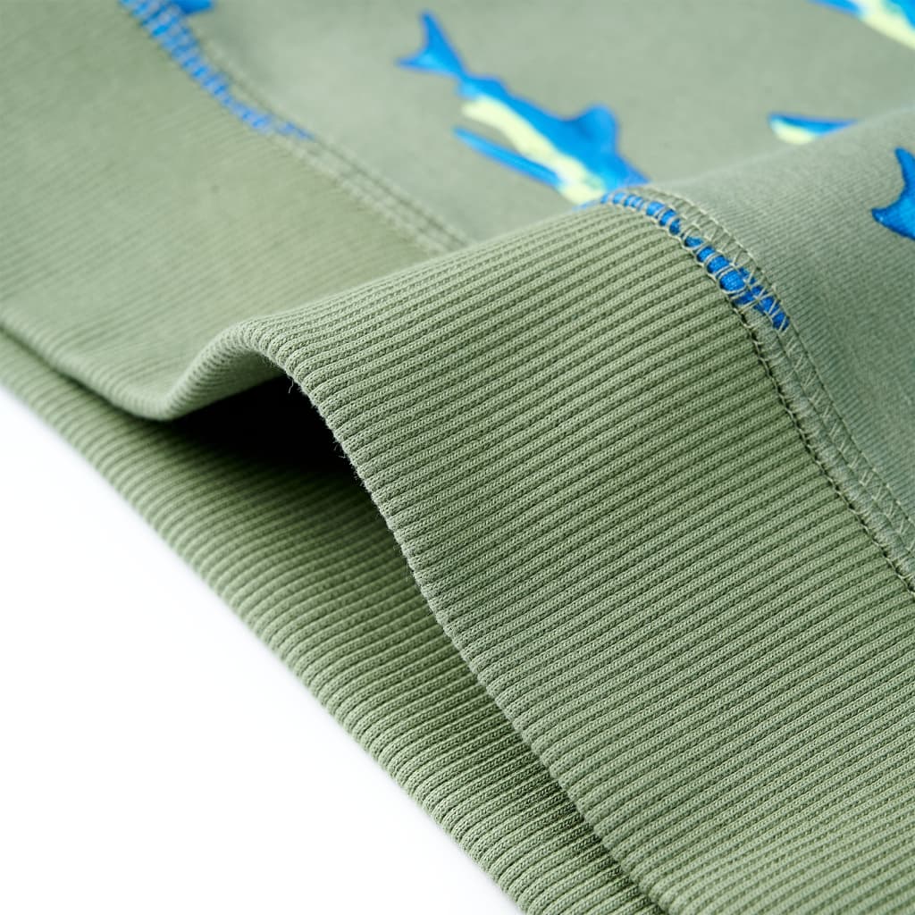 Kinder-Sweatshirt Helles Khaki 92