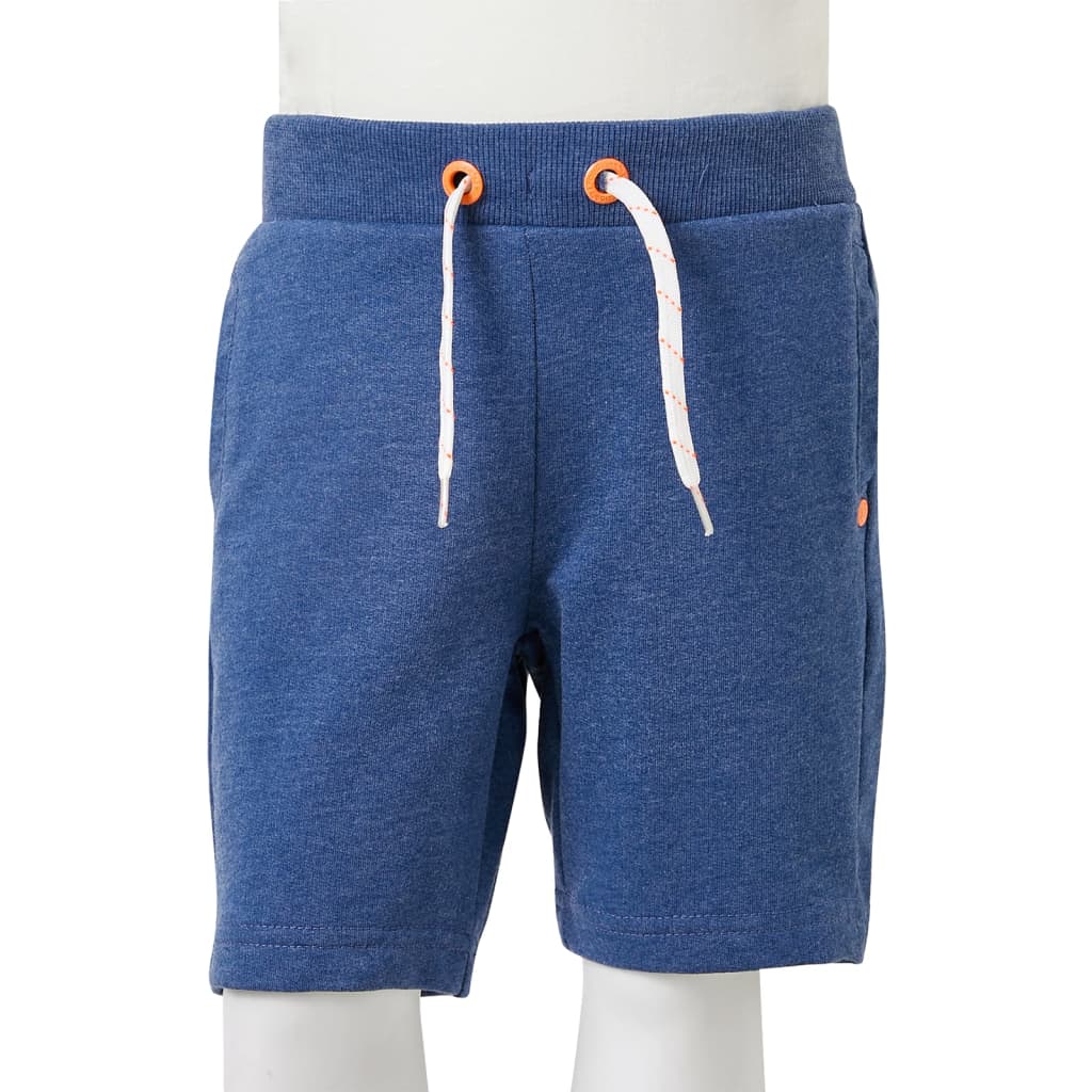 Kindershorts mit Kordelzug Dunkelblau Melange 92