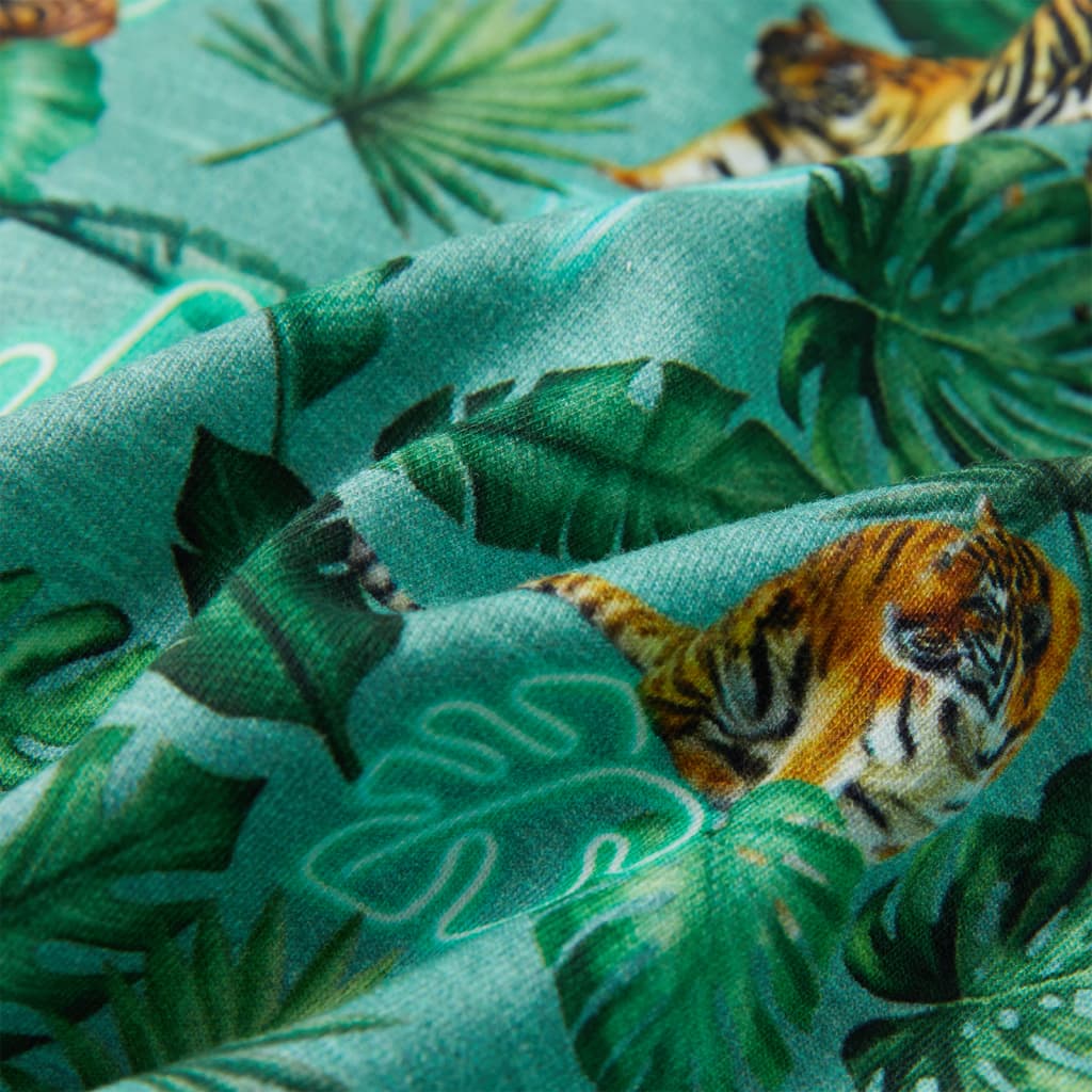 Kinder-Sweatshirt Grün Meliert 92