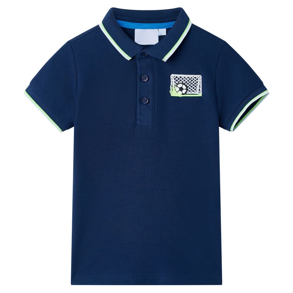 Kinder-Poloshirt Dunkelblau 92
