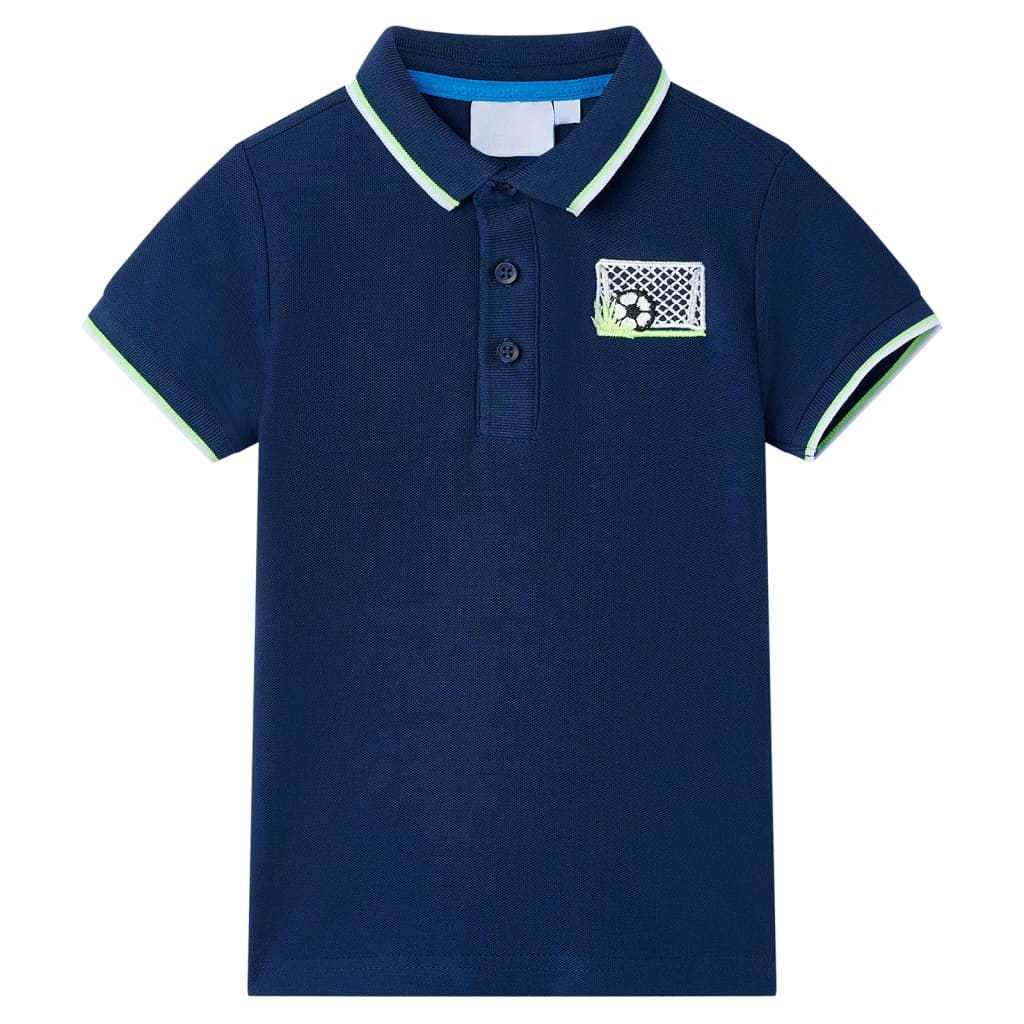 Kinder-Poloshirt Dunkelblau 92
