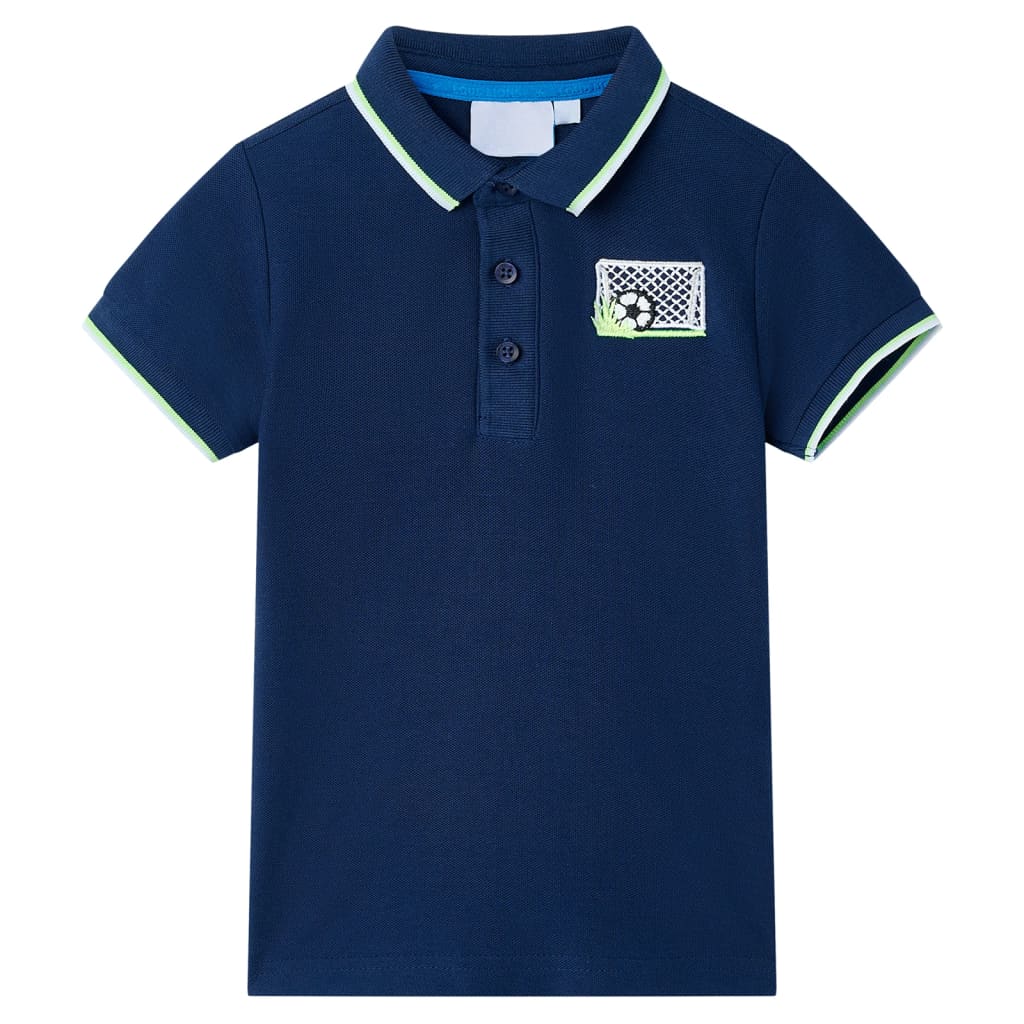 Kinder-Poloshirt Dunkelblau 92
