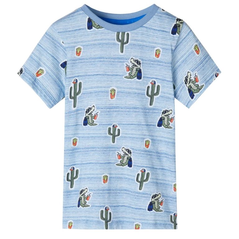 Kinder-T-Shirt Blaumischung 92