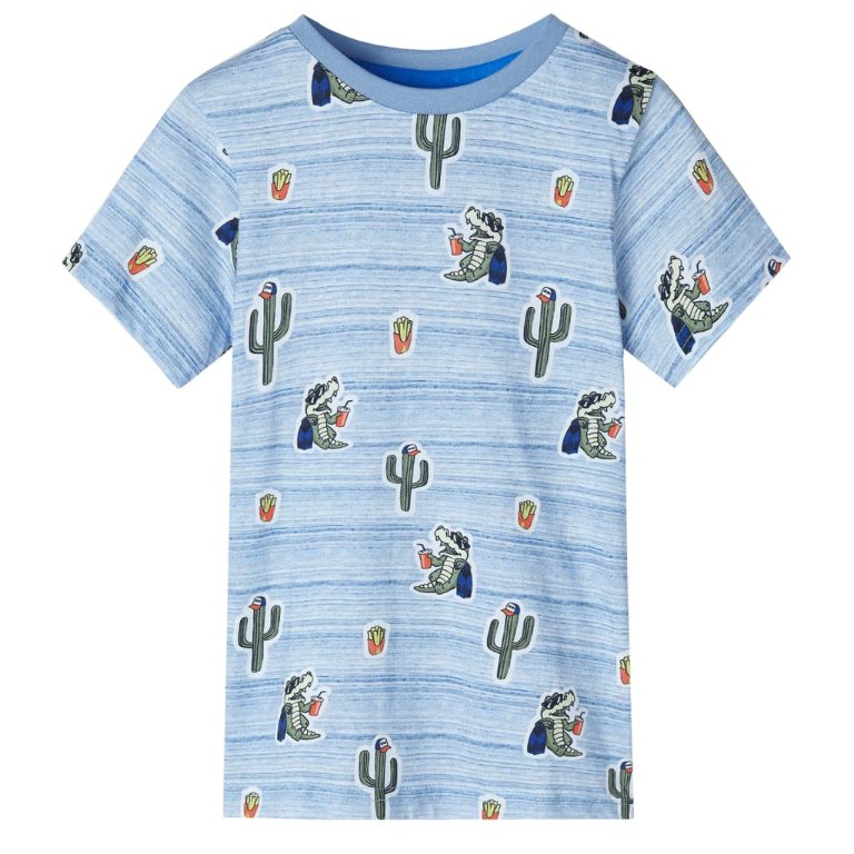 Kinder-T-Shirt Blaumischung 92