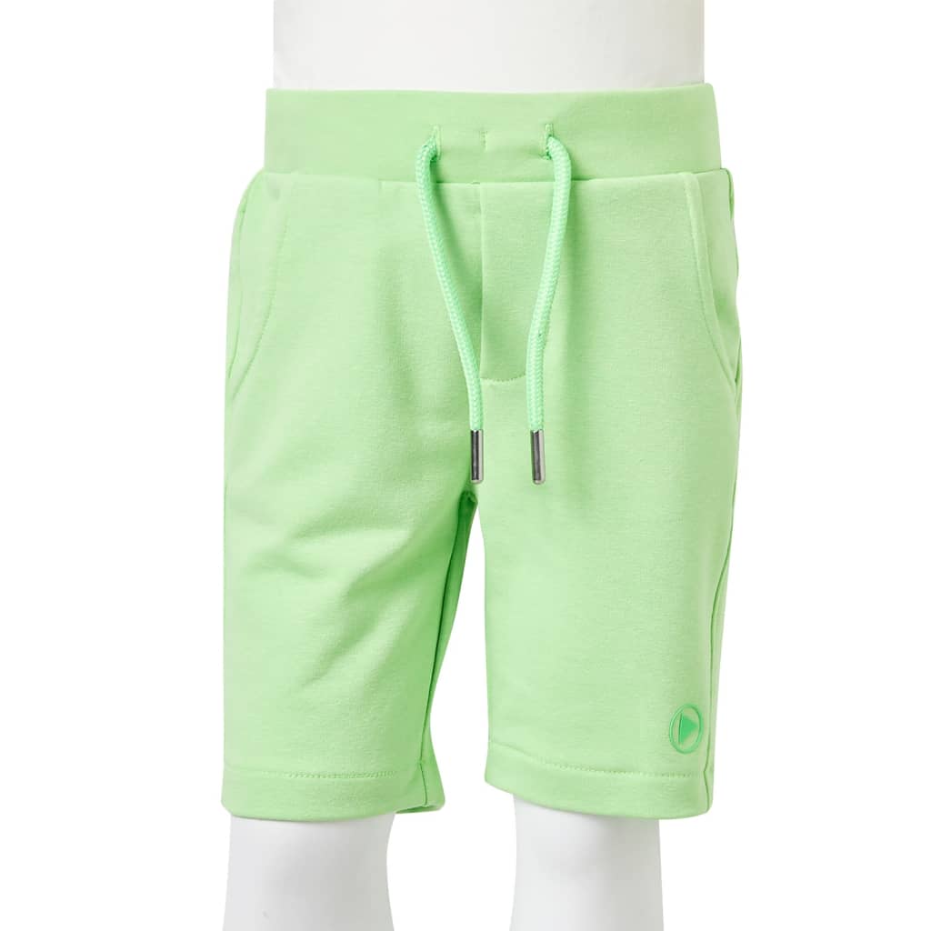 Kindershorts Fluo-Grün 92
