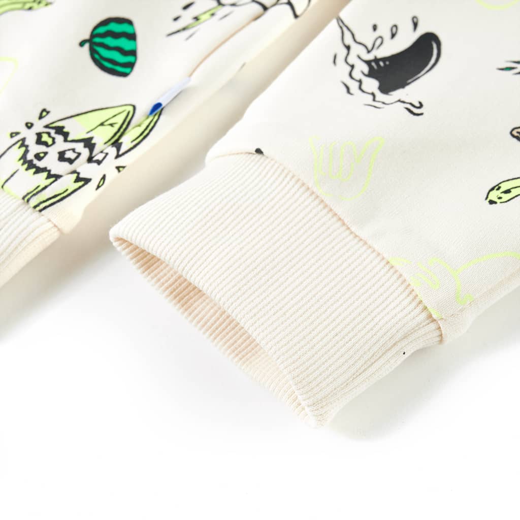 Kinder-Sweatshirt Helles Ecru 92