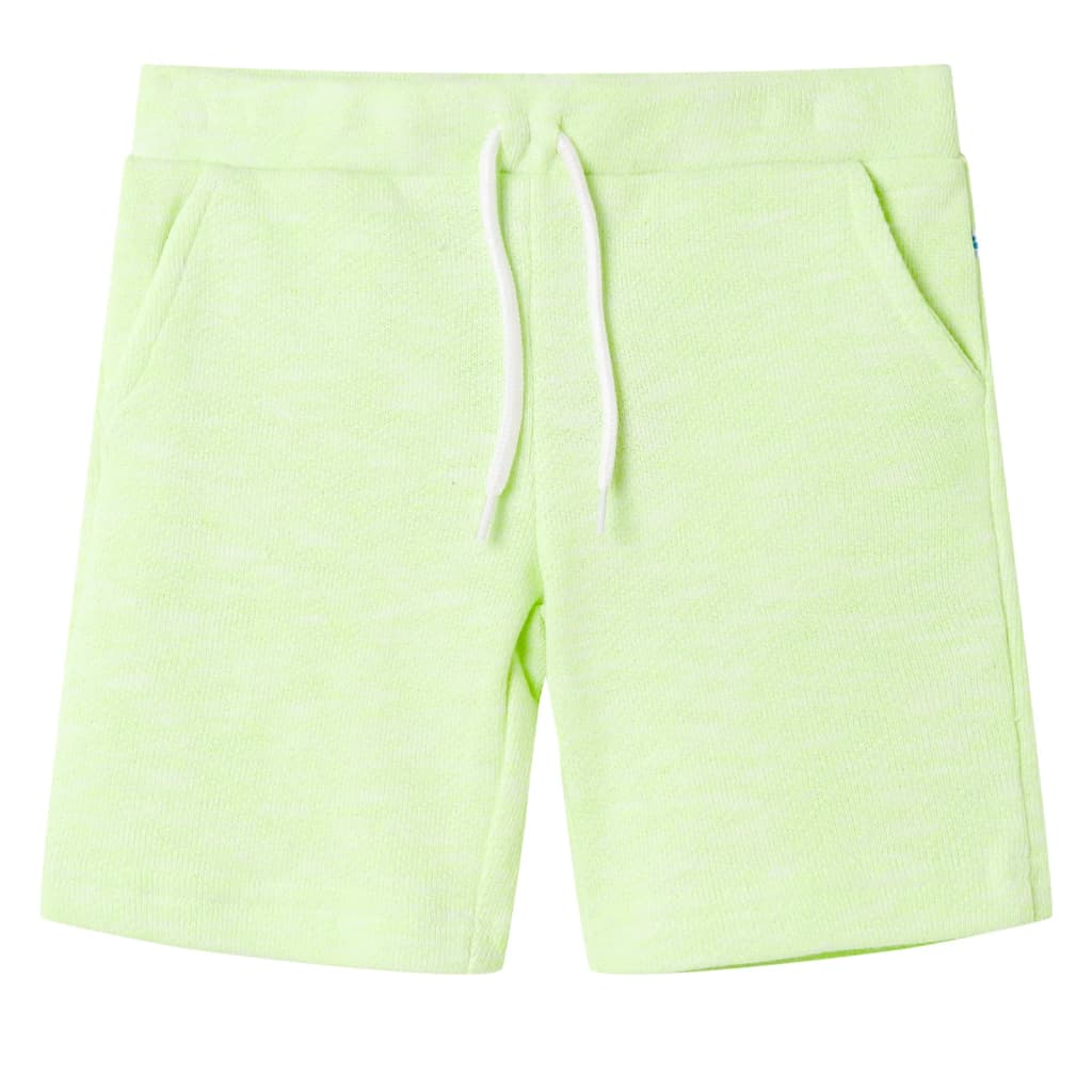 Kindershorts mit Kordelzug Neongelb 92