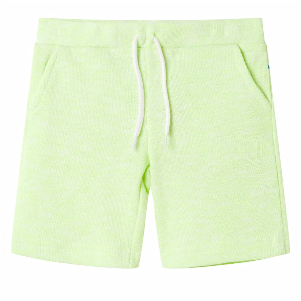 Kindershorts mit Kordelzug Neongelb 92