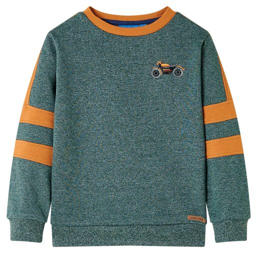 Kinder-Sweatshirt Marineblau Melange 92