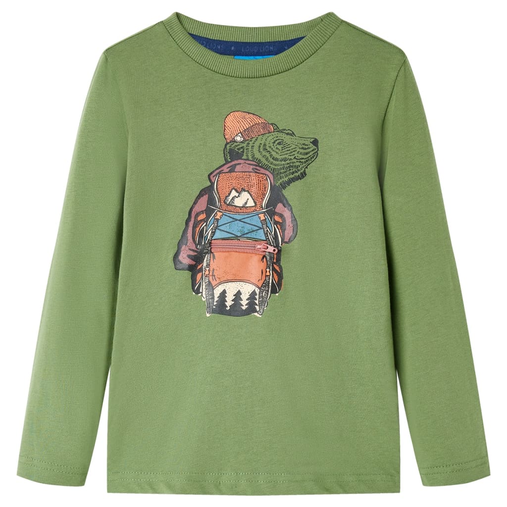 Kinder-Langarmshirt Ocker 92