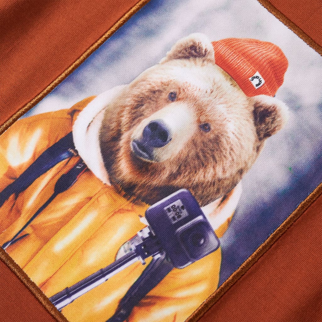 Kinder-Langarmshirt Dunkelorange 92