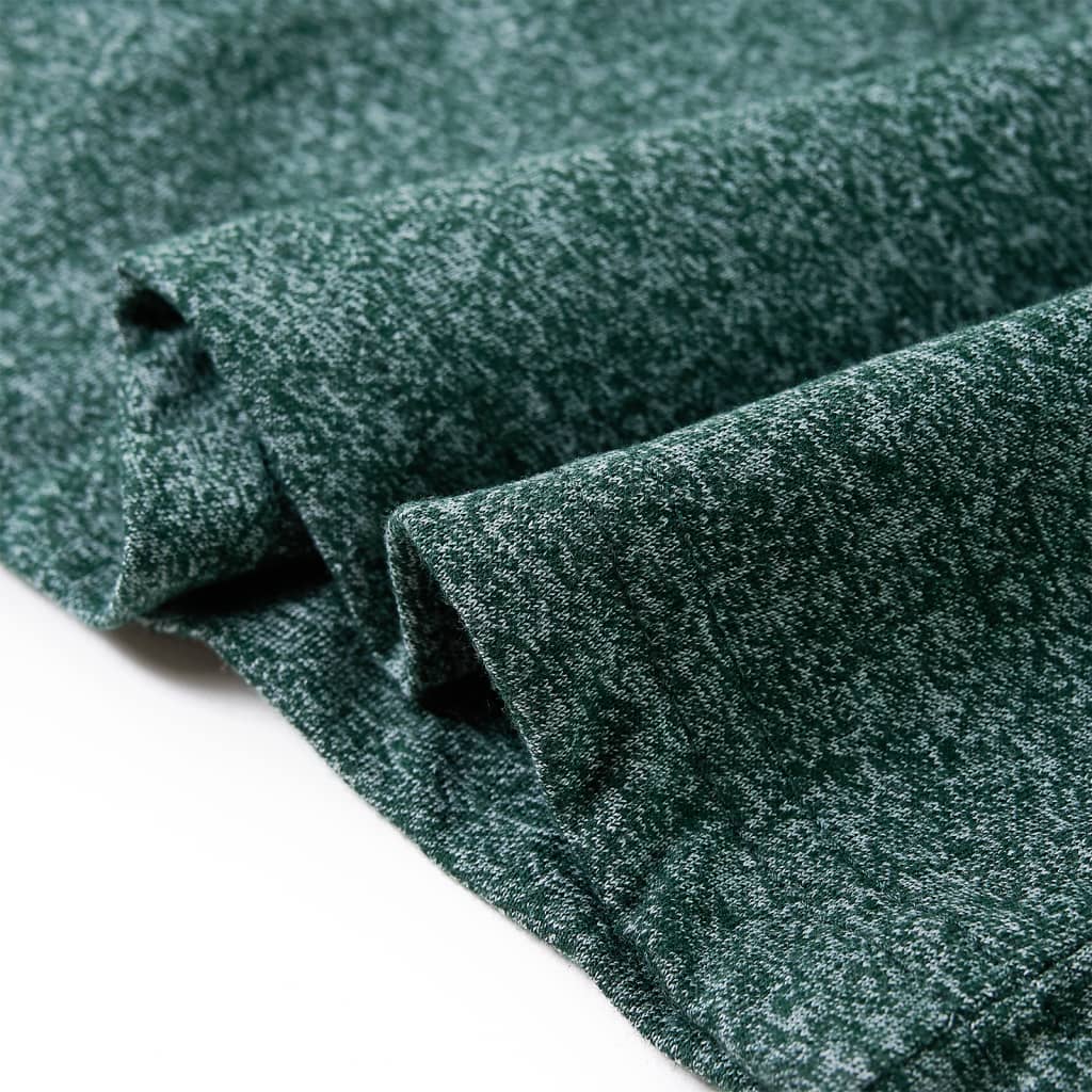 Kinder-Langarmshirt Dunkelgrün Melange 92