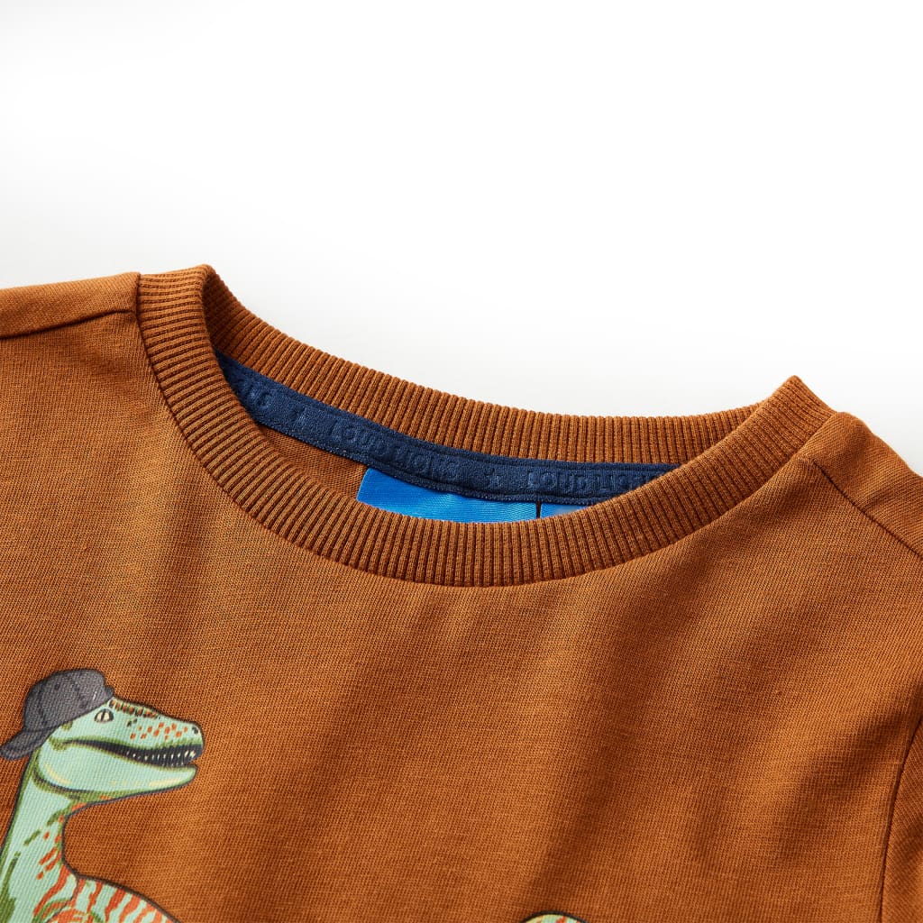 Kinder-Langarmshirt Cognac 92