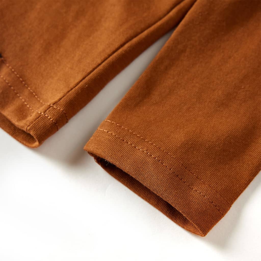 Kinder-Langarmshirt Cognac 92