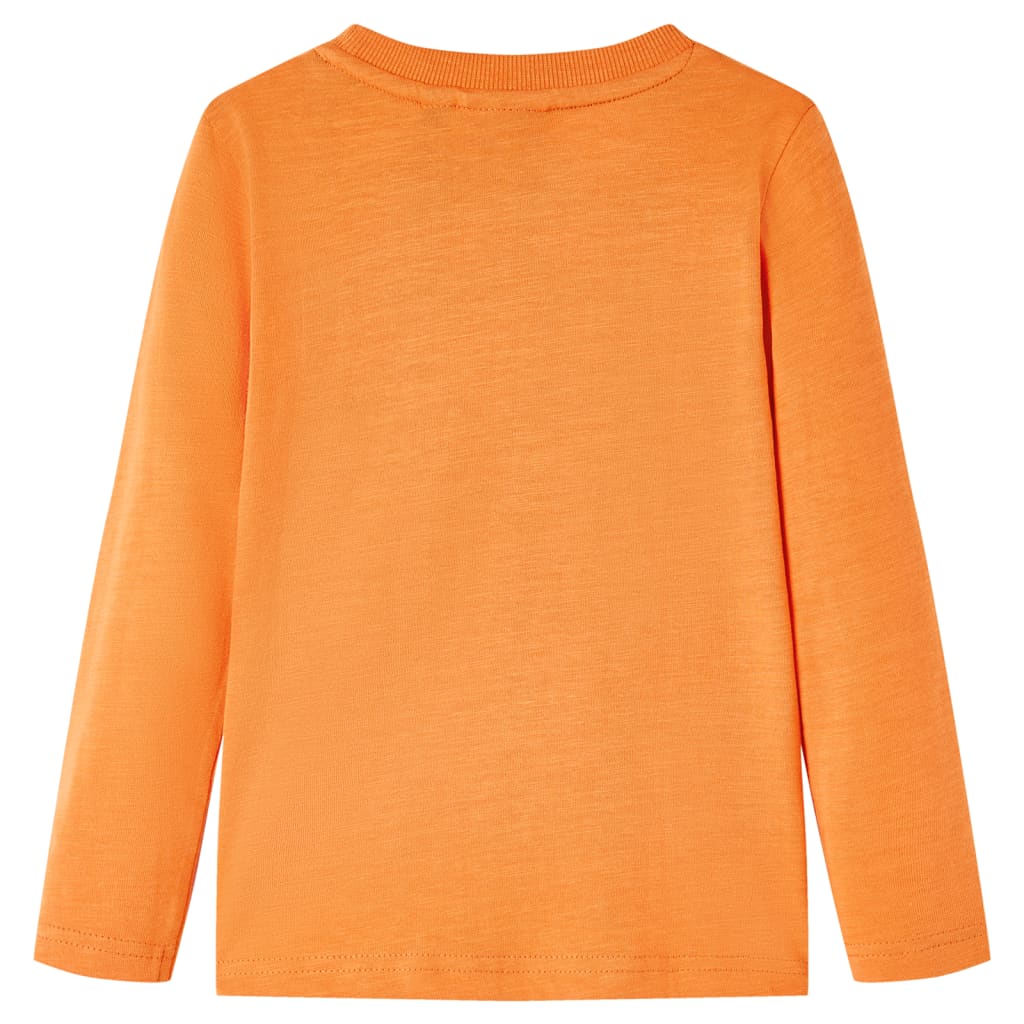 Kinder-Langarmshirt Dunkelorange 92