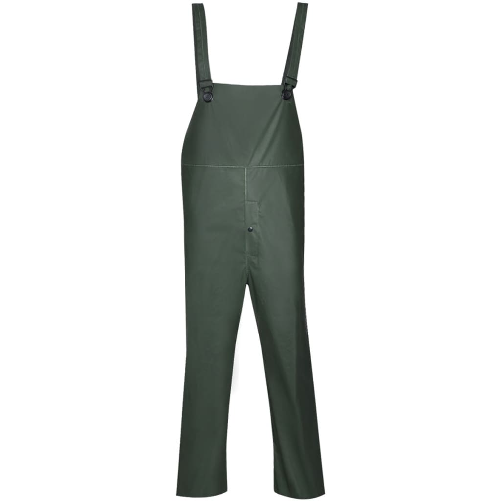 vidaXL 2-tlg. Regenanzug Wasserdicht Strapazierfähig mit Kapuze Grün L