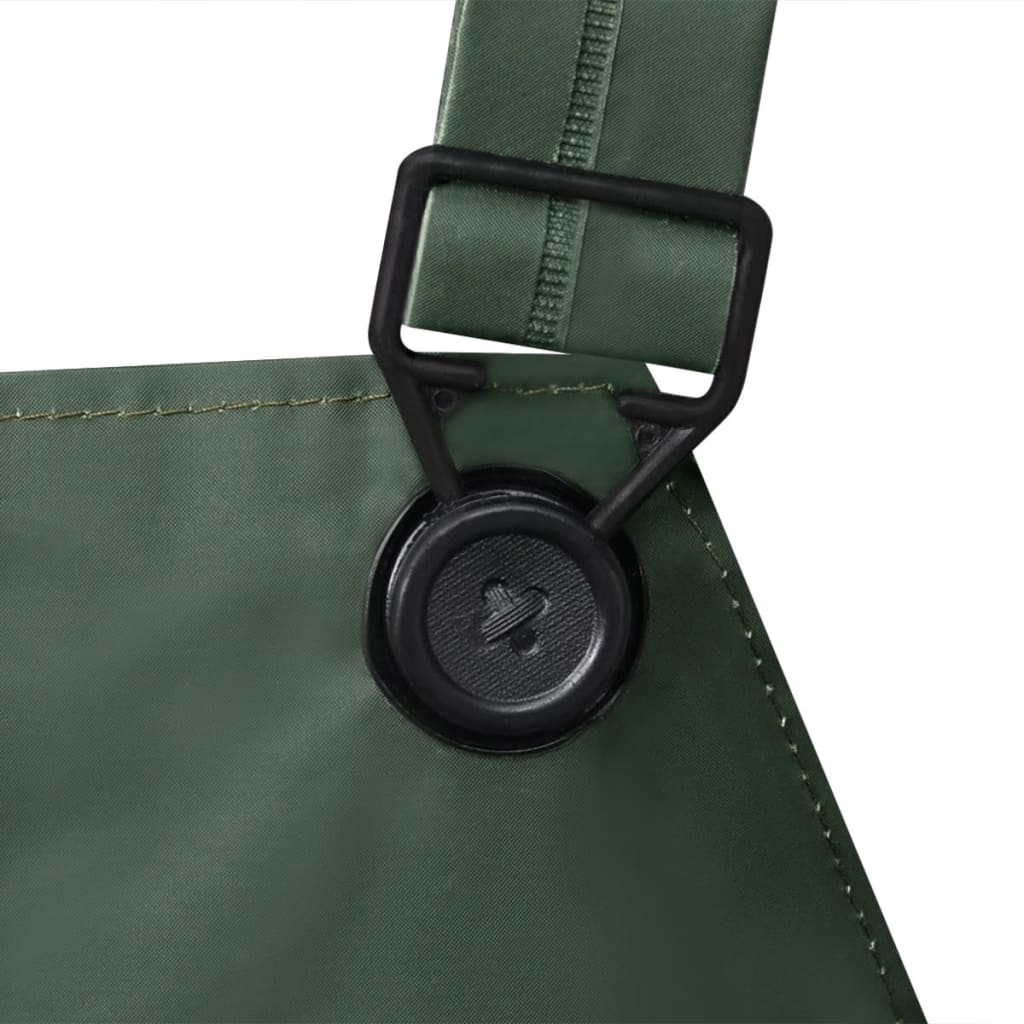 vidaXL 2-tlg. Regenanzug Wasserdicht Strapazierfähig mit Kapuze Grün L