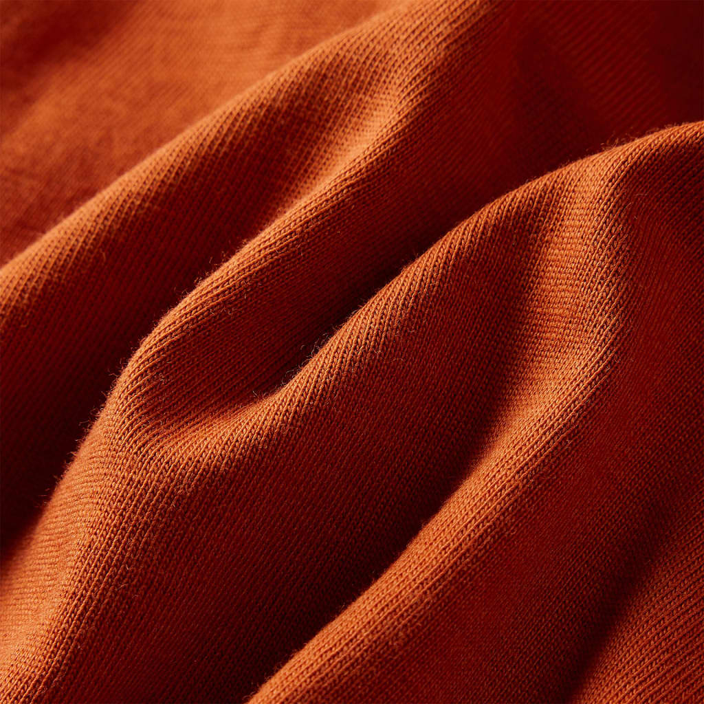 Kinder-Langarmshirt Rostbraun 92