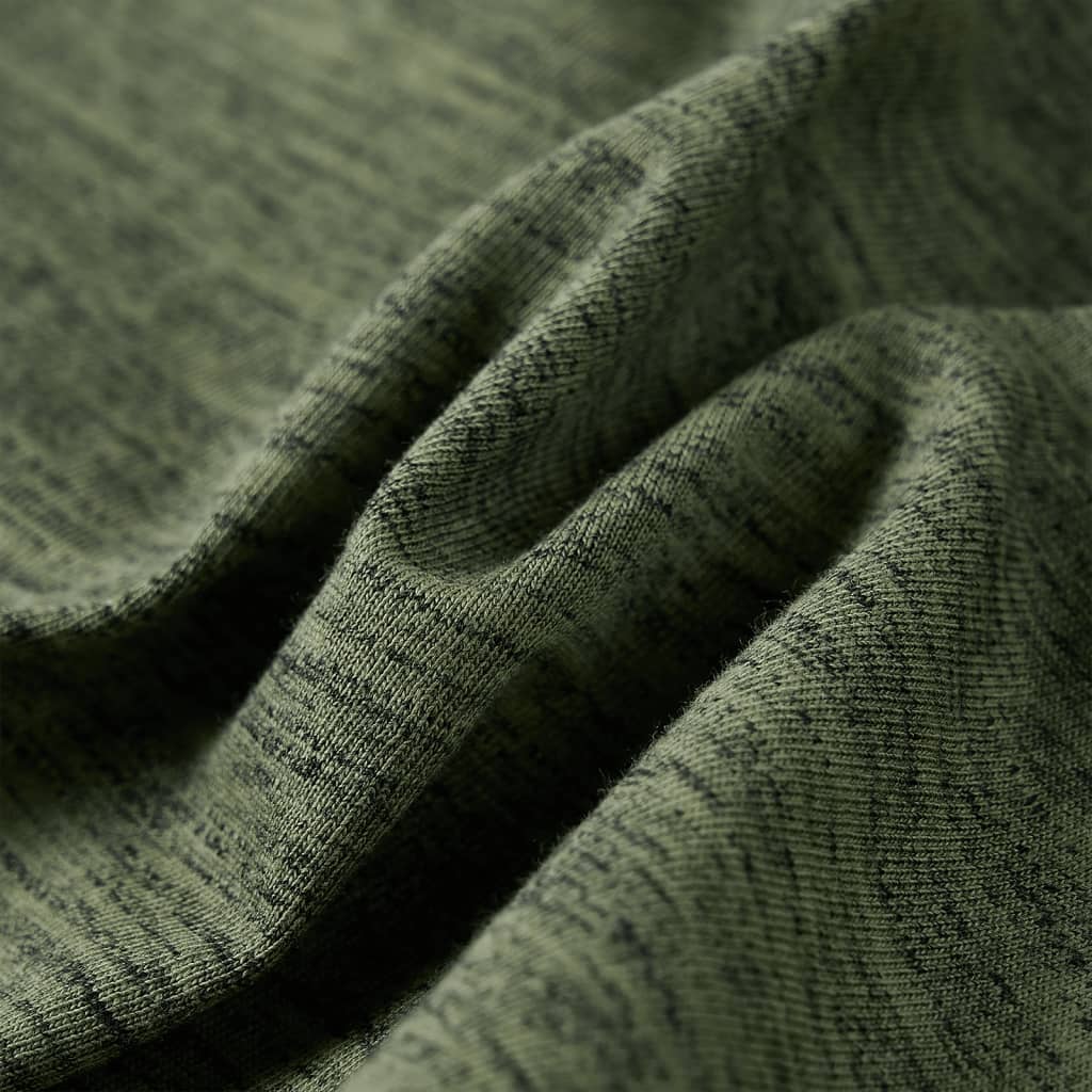 Kinder-Langarmshirt Khaki Melange 92