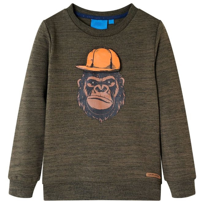 Kinder-Sweatshirt Dunkelorange 92