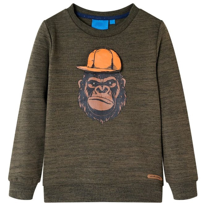 Kinder-Sweatshirt Dunkelorange 92