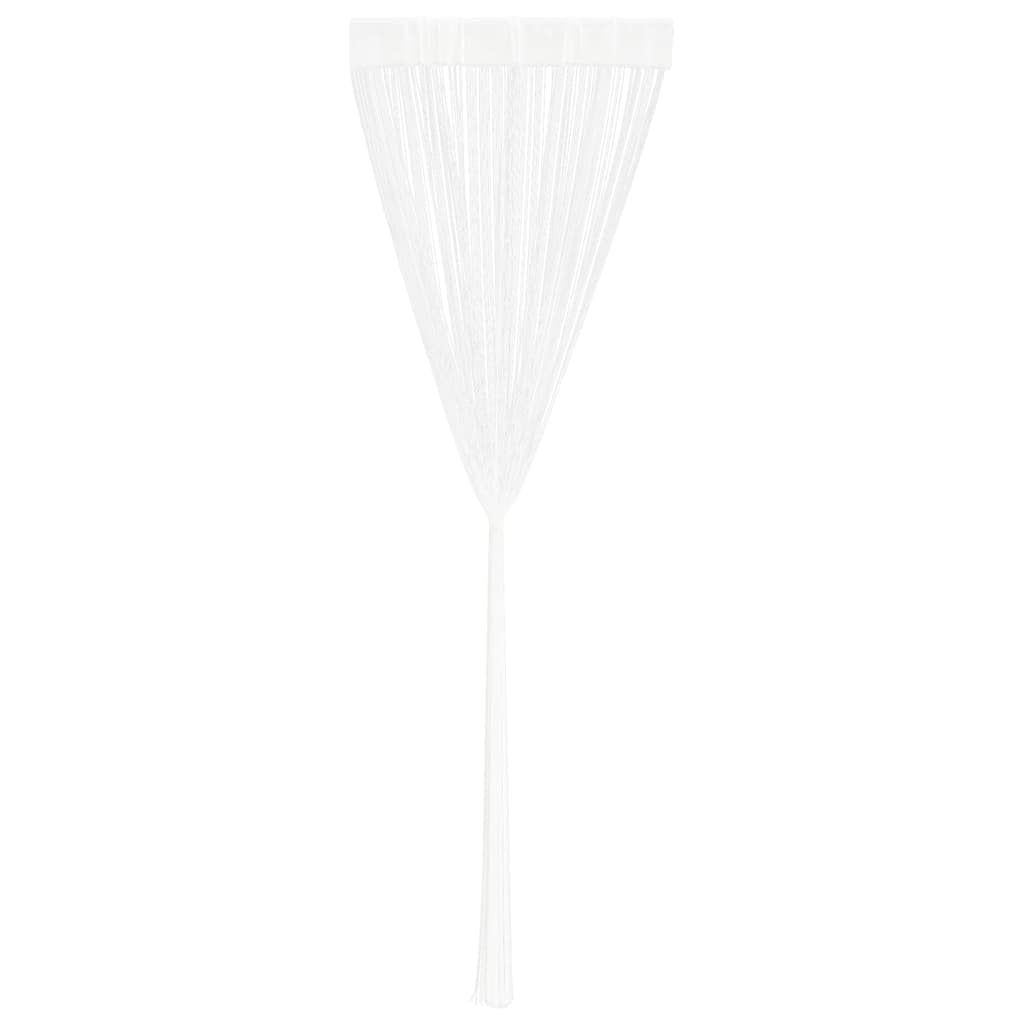 vidaXL Fadenvorhang 2 Stk.100 x 250 cm Weiß