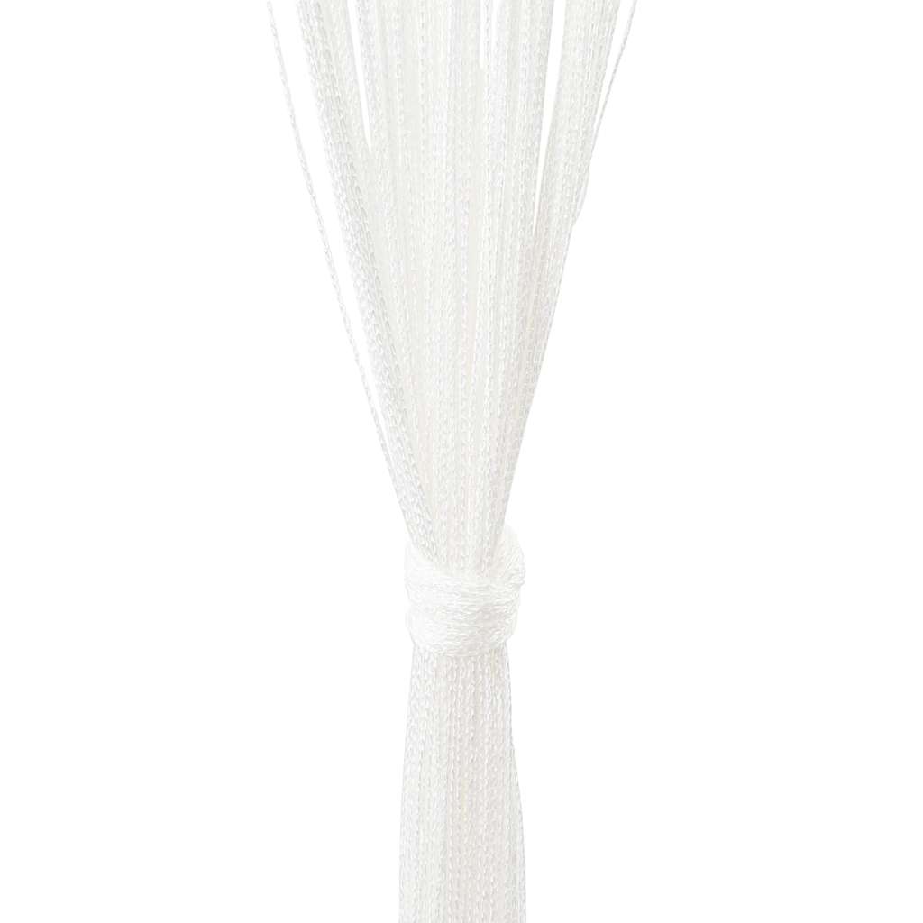 vidaXL Fadenvorhang 2 Stk.100 x 250 cm Weiß