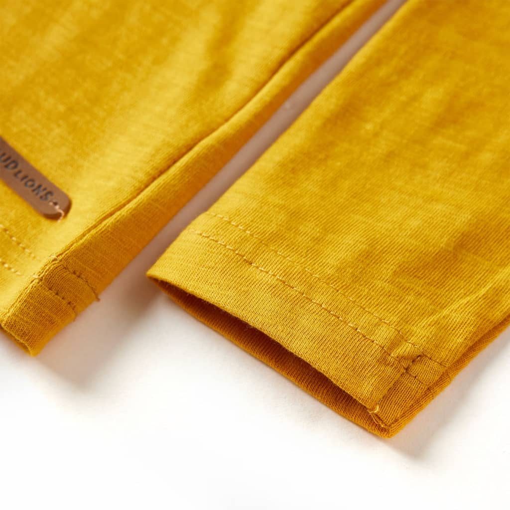 Kinder-Langarmshirt Ocker 92