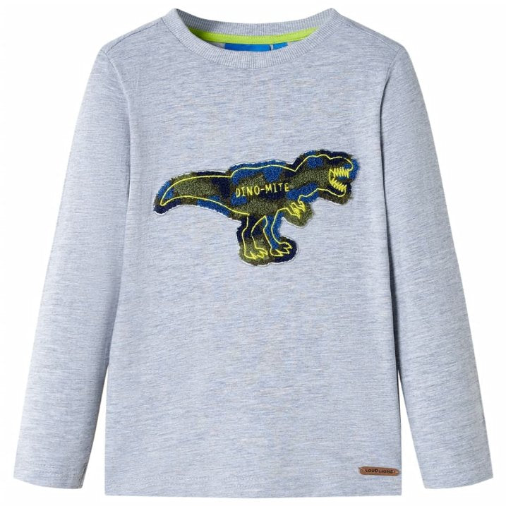Kinder-Langarmshirt Marineblau 92