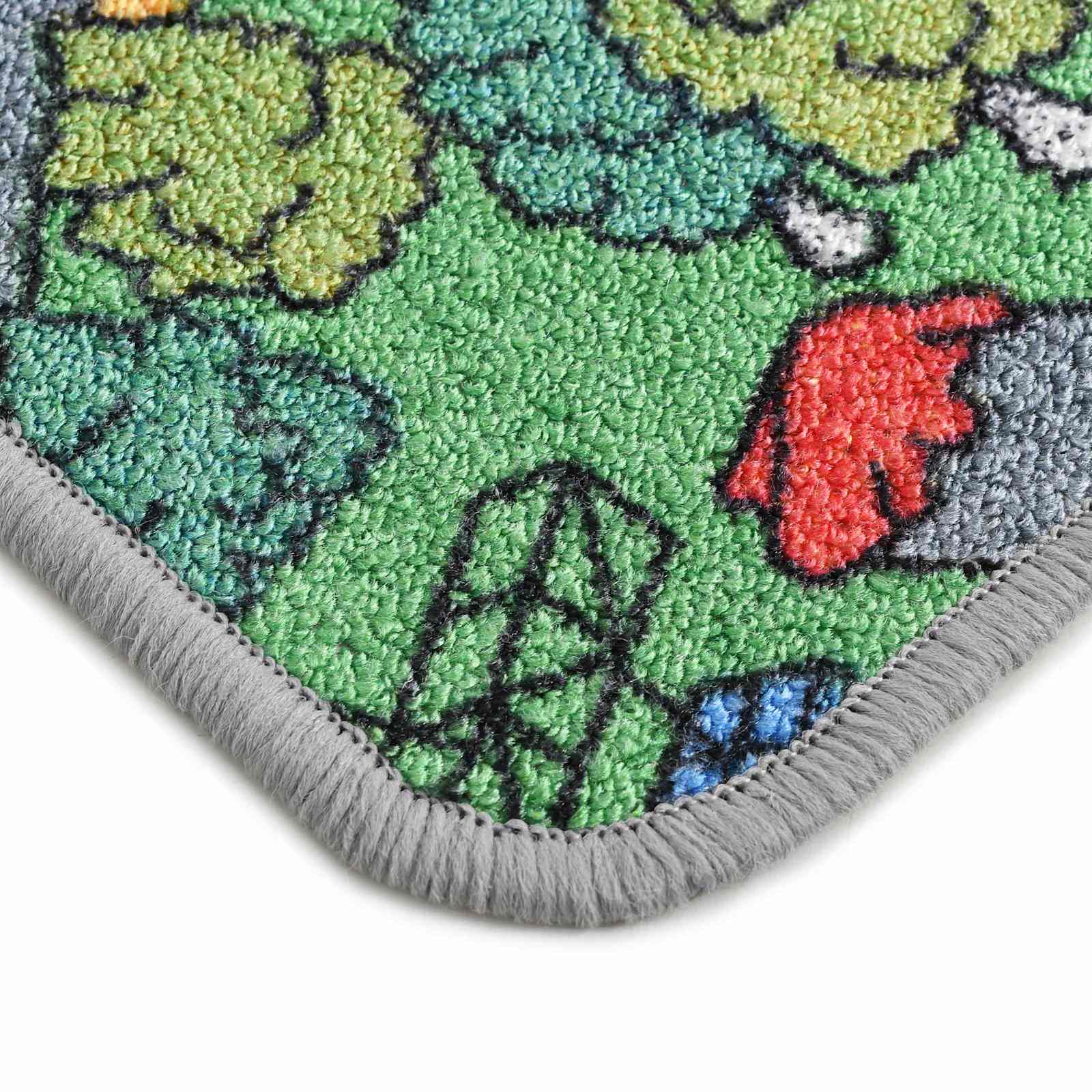 vidaXL Spielmatte Grau 200 x 90 cm Stoff