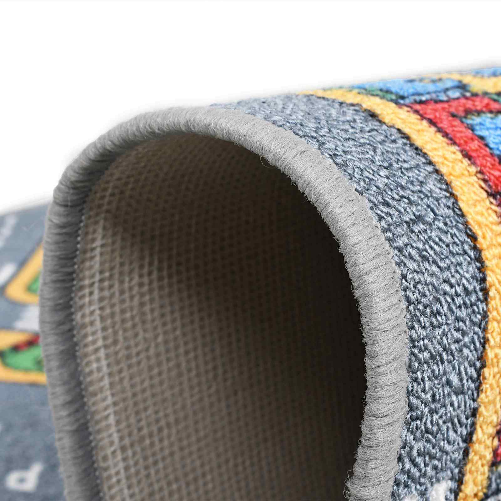 vidaXL Spielmatte Grau 200 x 90 cm Stoff