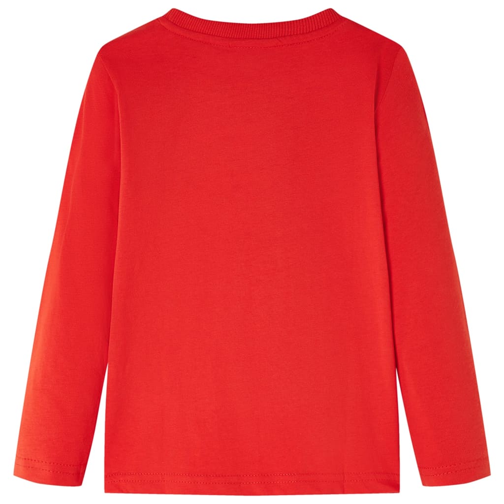 Kinder-Langarmshirt Rot 92
