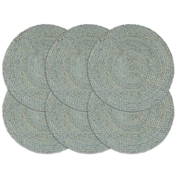 vidaXL Tischsets 4 Stk. Natur 38 cm Rund Jute