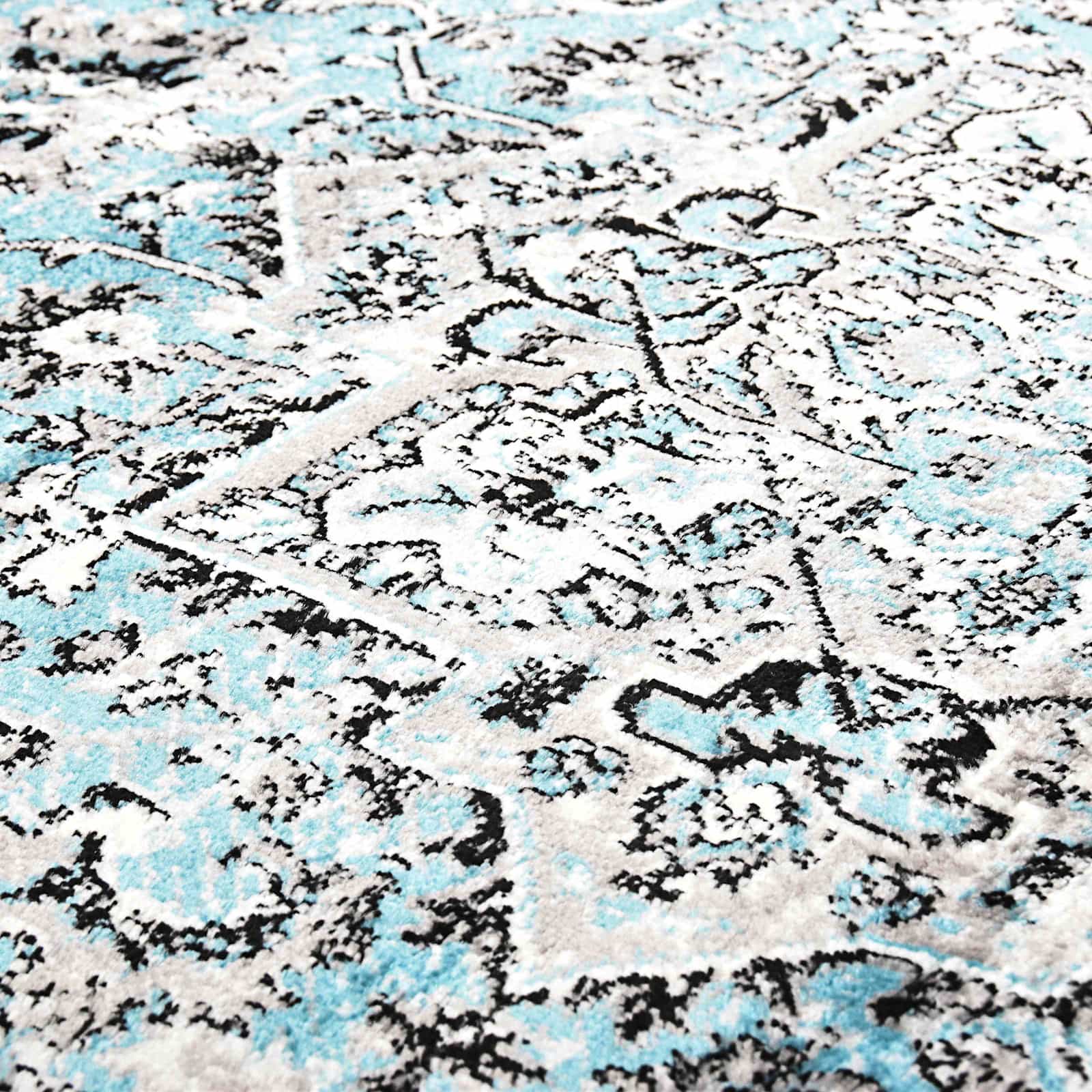 vidaXL Teppich Himmelblau 80 x 150 cm Polyethylen