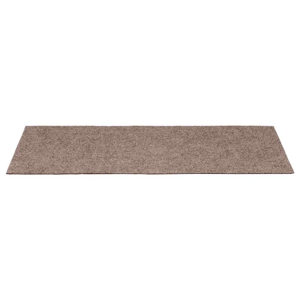 vidaXL Stufenmatten Selbstklebend 15 Stk. 65x21x4 cm Creme Rechteckiger Rand