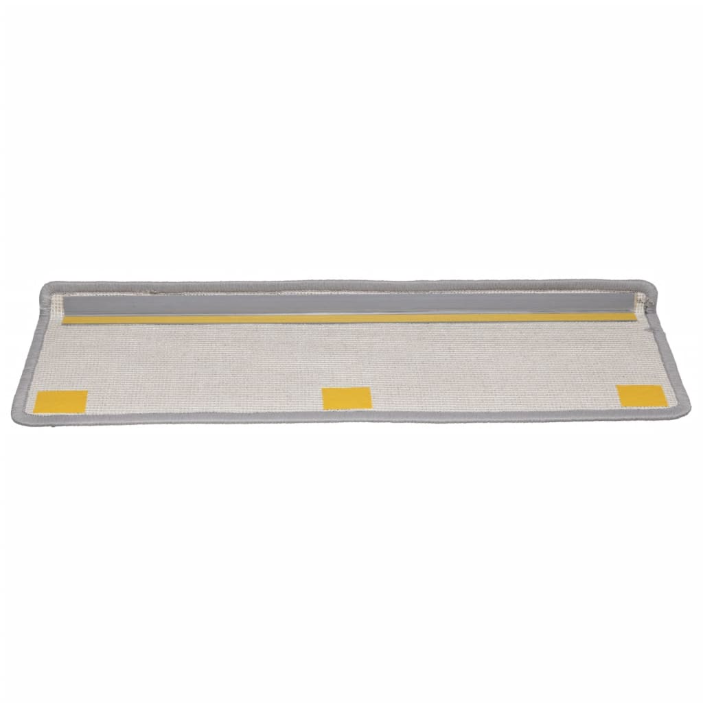 vidaXL Stufenmatten 15 Stk. 65x21x4 cm Grau Rechteckiger Rand