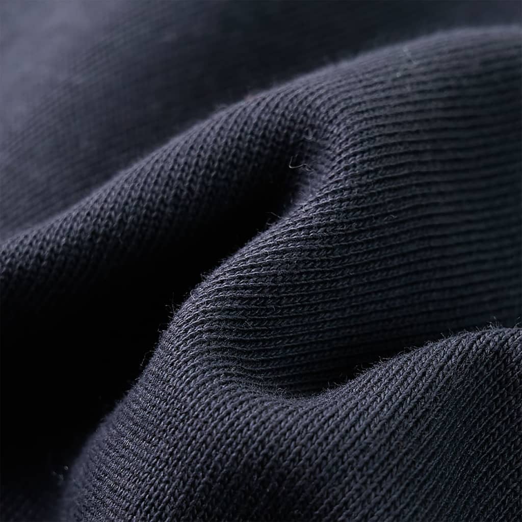 Kinder-Kapuzenpullover mit Halbem Reißverschluss Anthrazit Cognac 92