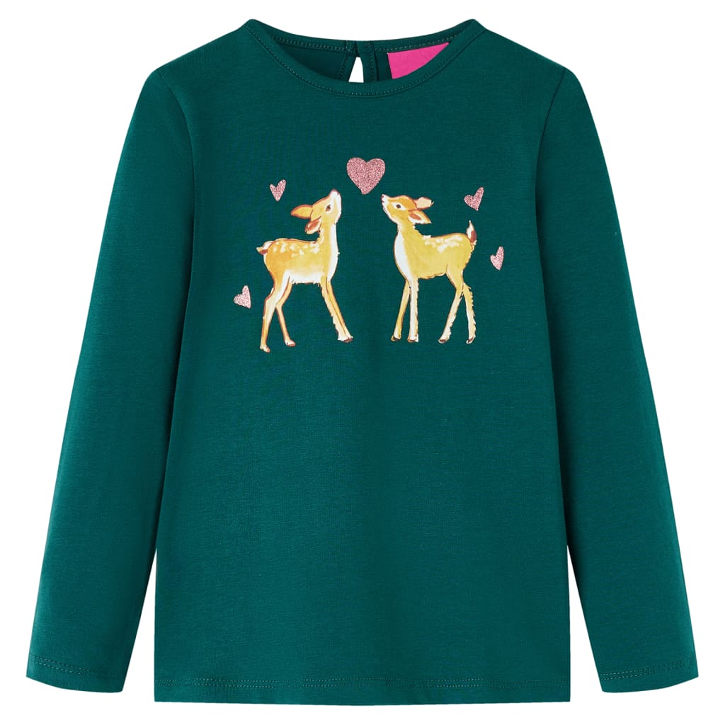 Kinder-Langarmshirt Marineblau 92