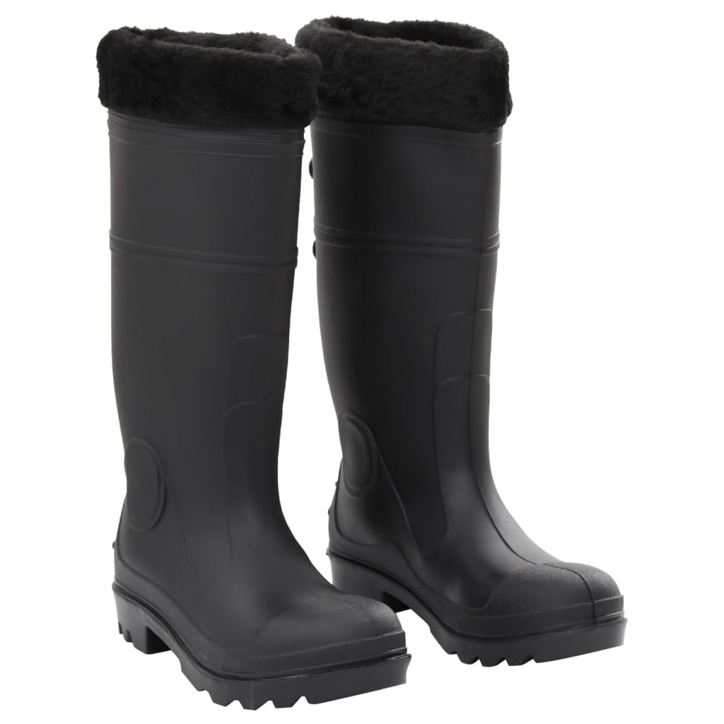 vidaXL Gummistiefel Schwarz Größe 38 PVC