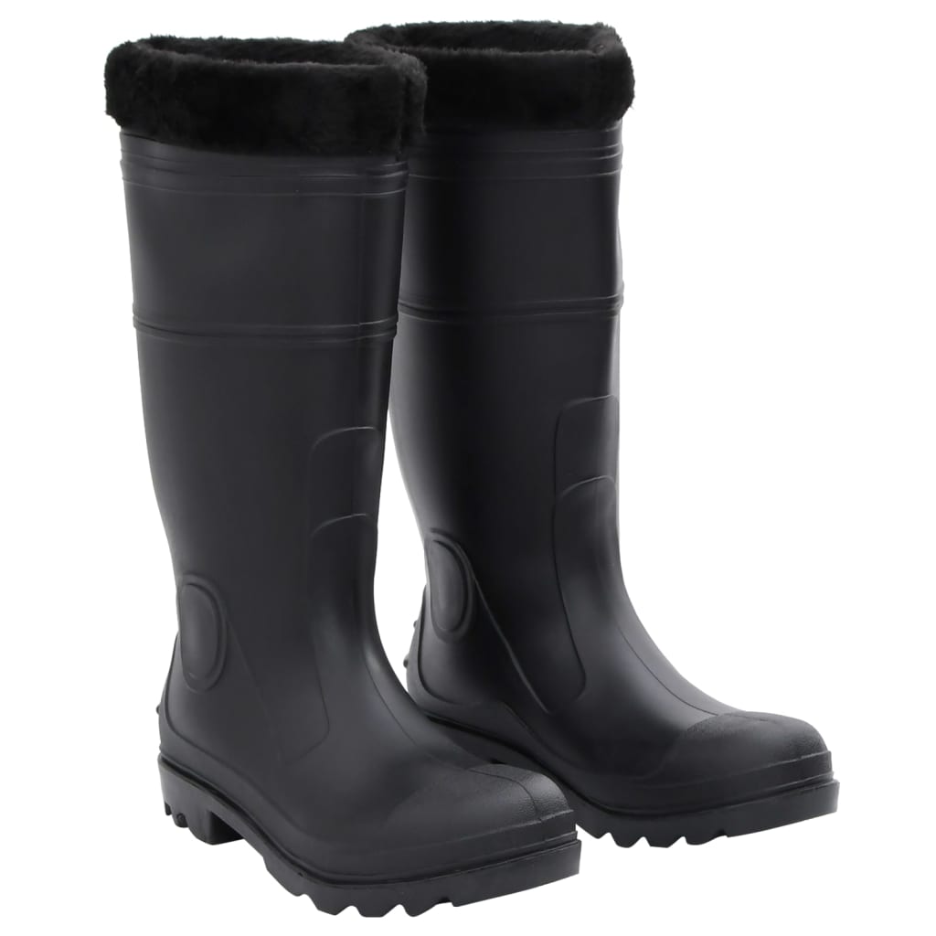 vidaXL Gummistiefel Schwarz Größe 38 PVC