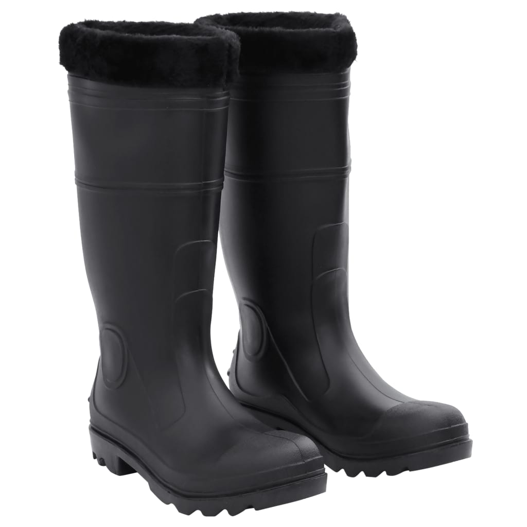 vidaXL Gummistiefel Schwarz Größe 38 PVC