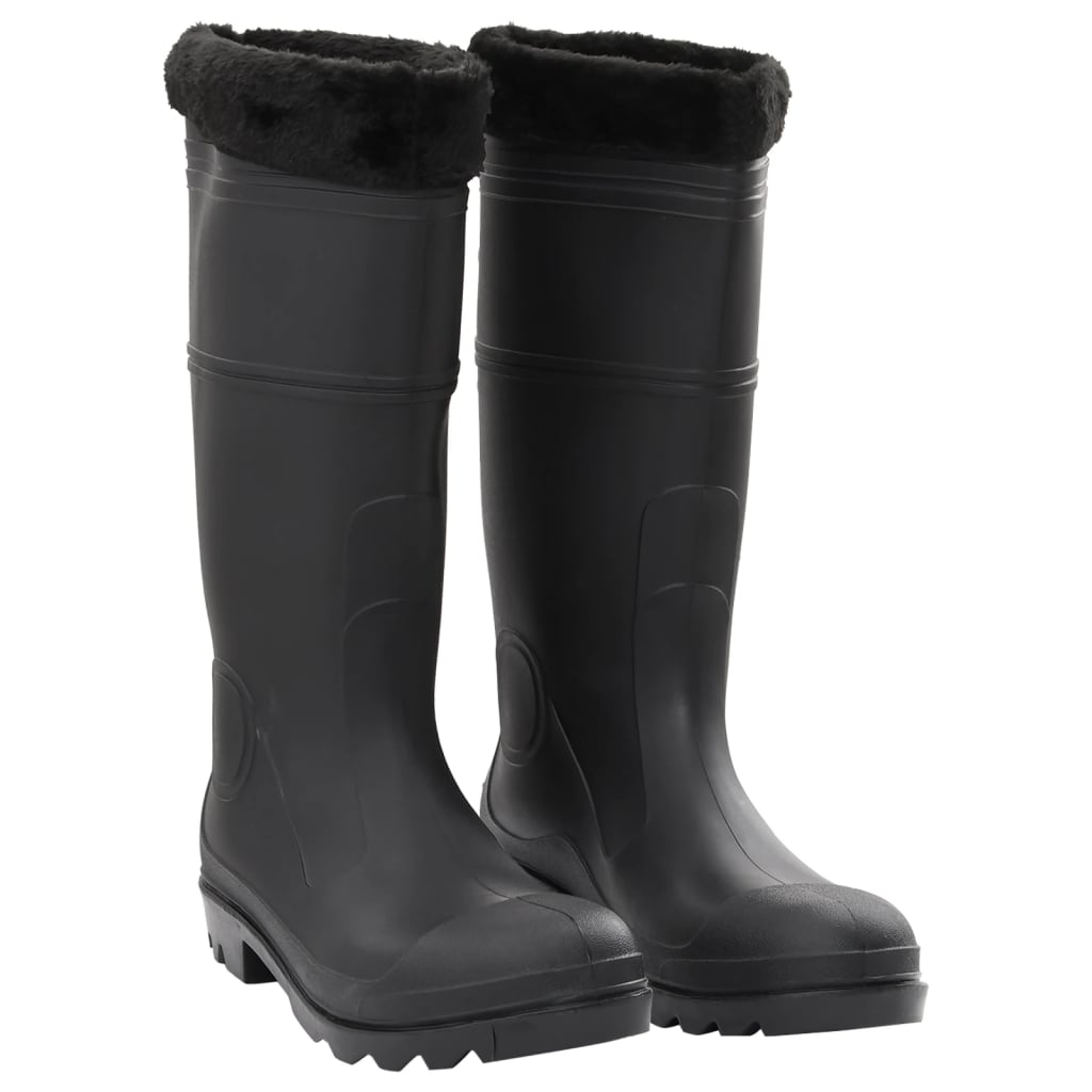 vidaXL Gummistiefel Schwarz Größe 38 PVC